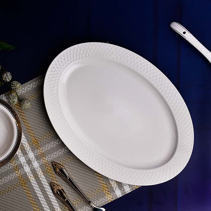 WILMAX Julia Oval platter White - photo 1