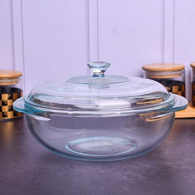 PYREX Glass casserole with Lid 1.9 LITRE